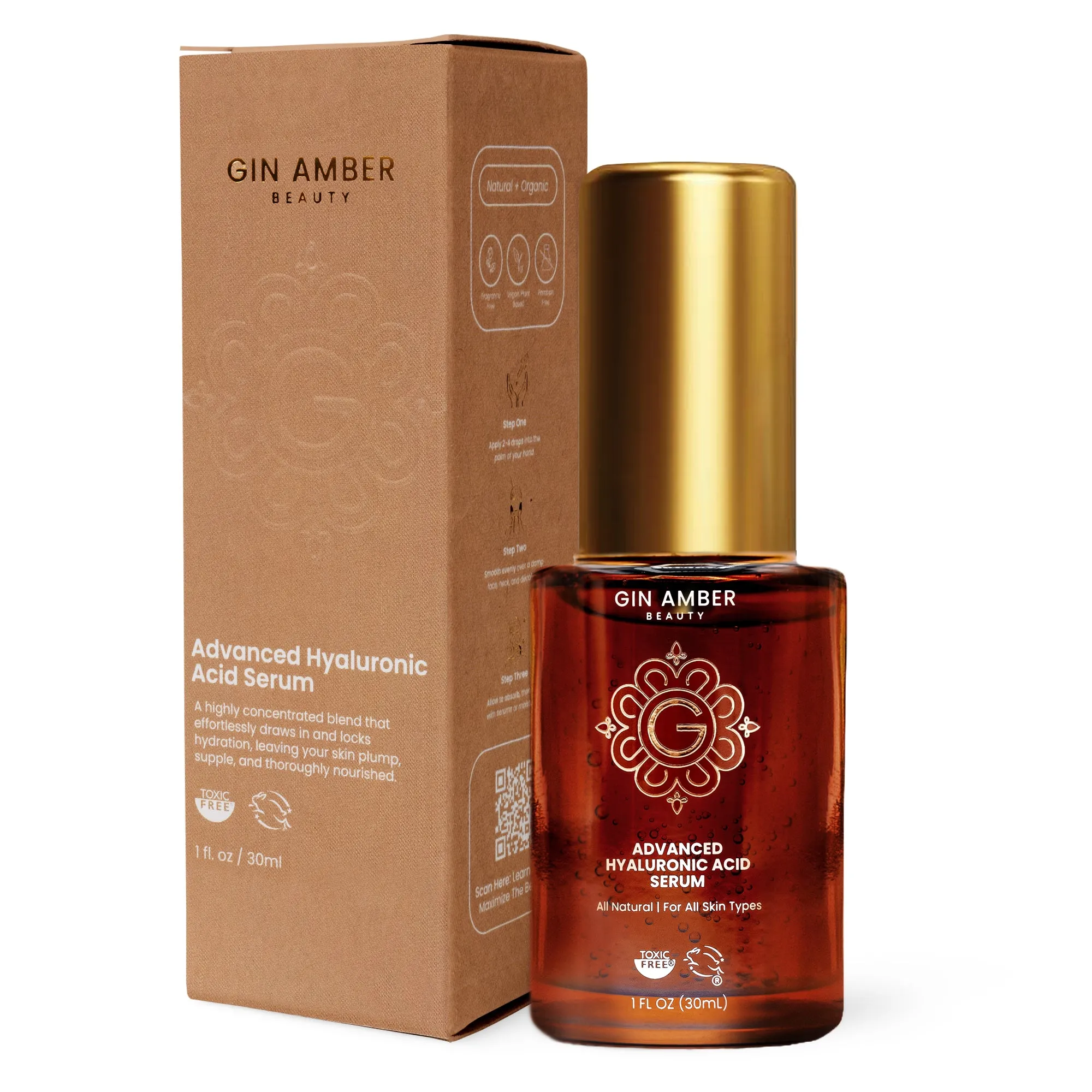 Advanced Hyaluronic Acid Serum (Hydrating) - Dry, Dull, Wrinkles