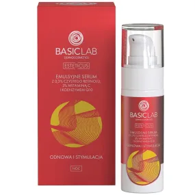 BasicLab Emulsion Serum with 0.3% Pure Retinol, 3% Vitamin C and Coenzyme Q10 30ml