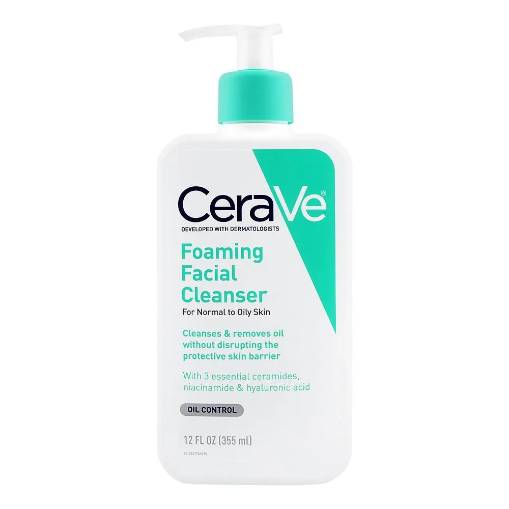 Cerave Foaming Facial Cleanser For Normal To Oily Skin