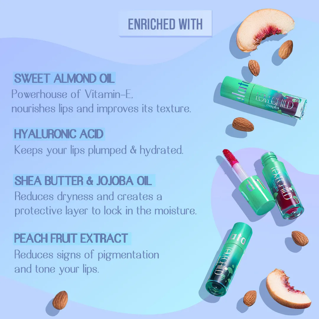 Cherryccino- Lip Gelato Tinted Lip Oil  (Red) Ultra-luminous Finish