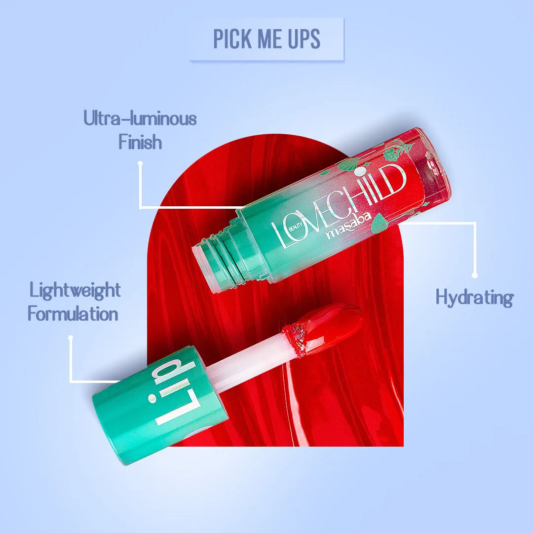 Cherryccino- Lip Gelato Tinted Lip Oil  (Red) Ultra-luminous Finish