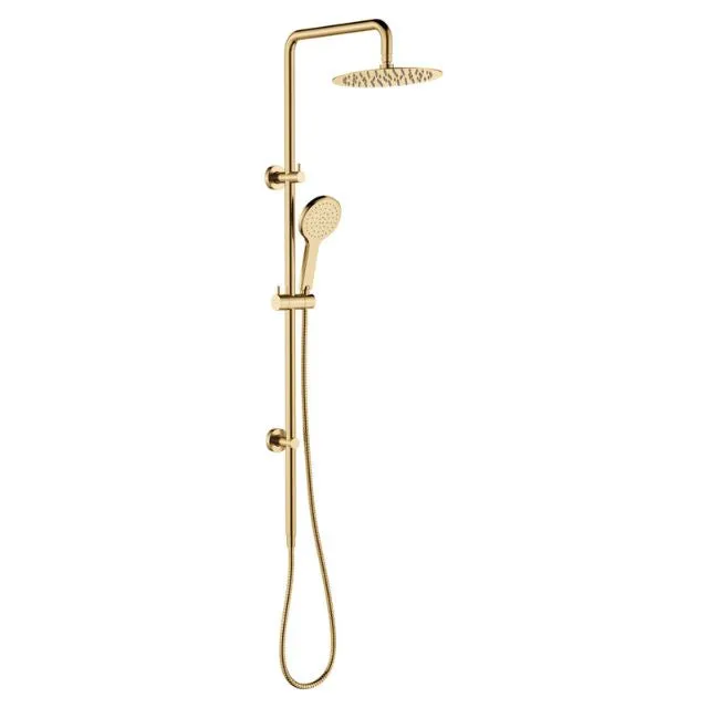 Fienza Kaya Twin Rail Shower Urban Brass