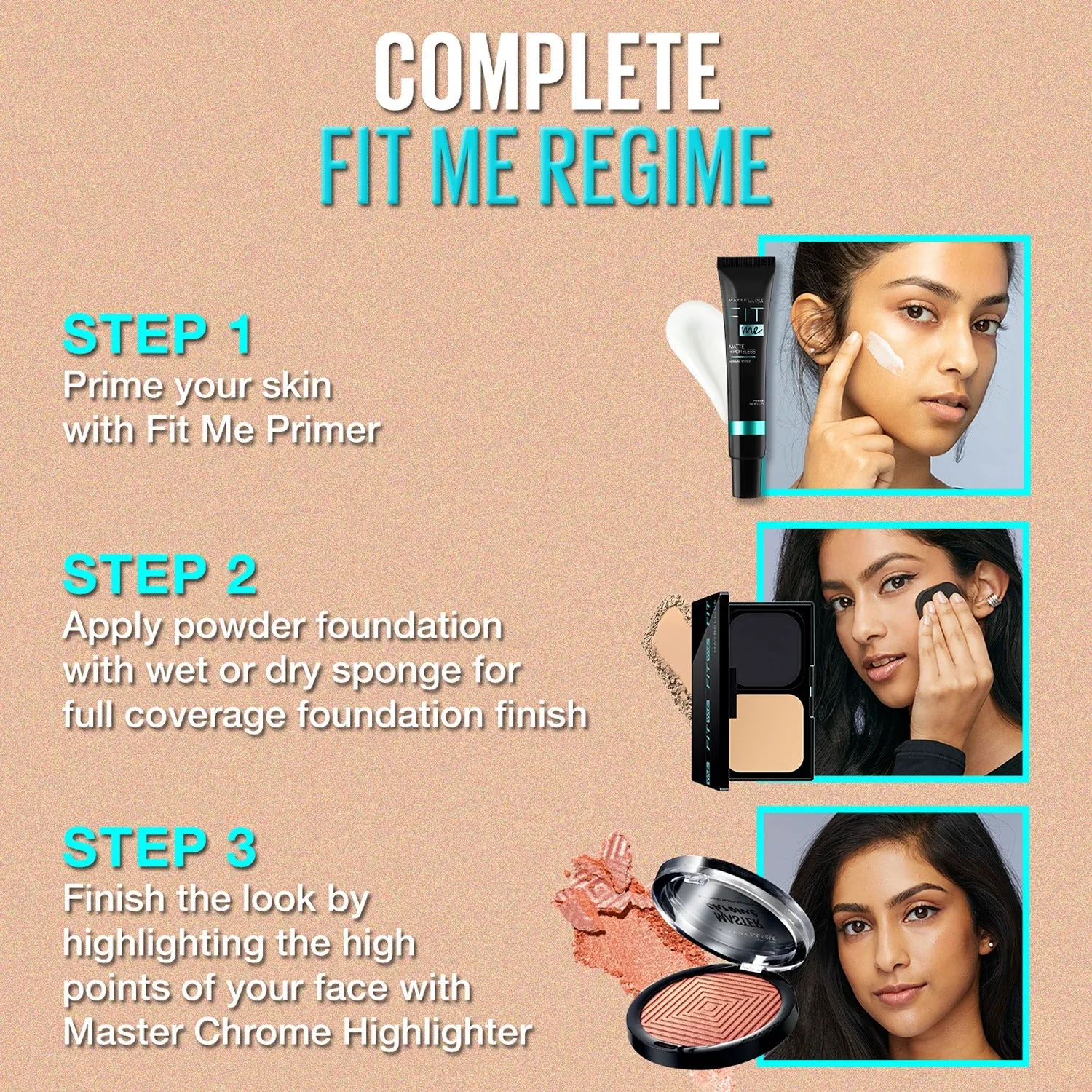 Maybelline New York Fit Me Ultimate Powder Foundation, Shade 235
