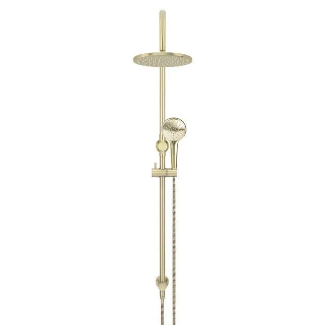 Meir Gooseneck Shower Set with 200mm Rose, Three-Function Hand Shower Tiger Bronze