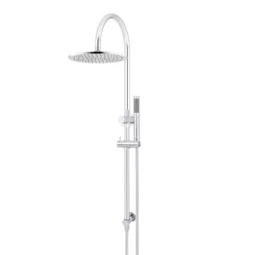 Meir Gooseneck Shower Set with 300mm rose, Single-Function Hand Shower Chrome