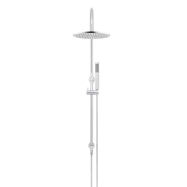 Meir Gooseneck Shower Set with 300mm rose, Single-Function Hand Shower Chrome