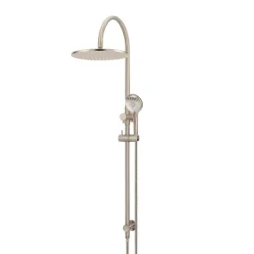 Meir Gooseneck Shower Set with 300mm rose, Three-Function Hand Shower Champagne