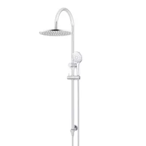 Meir Gooseneck Shower Set with 300mm rose, Three-Function Hand Shower Chrome