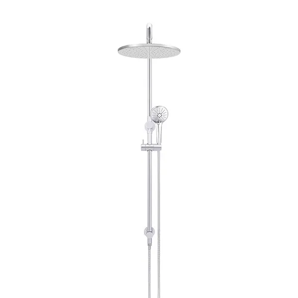 Meir Round Combination Shower Rail 300mm, 3 Function Hand Shower Chrome