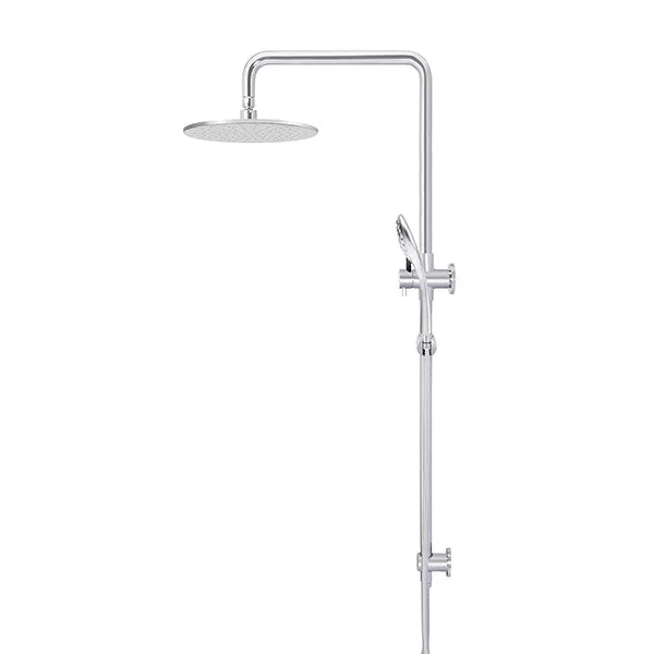 Meir Round Combination Shower Rail 300mm, 3 Function Hand Shower Chrome