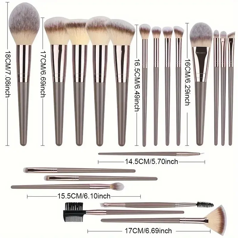 Professional 3-20 Pcs Makeup Brushes Set