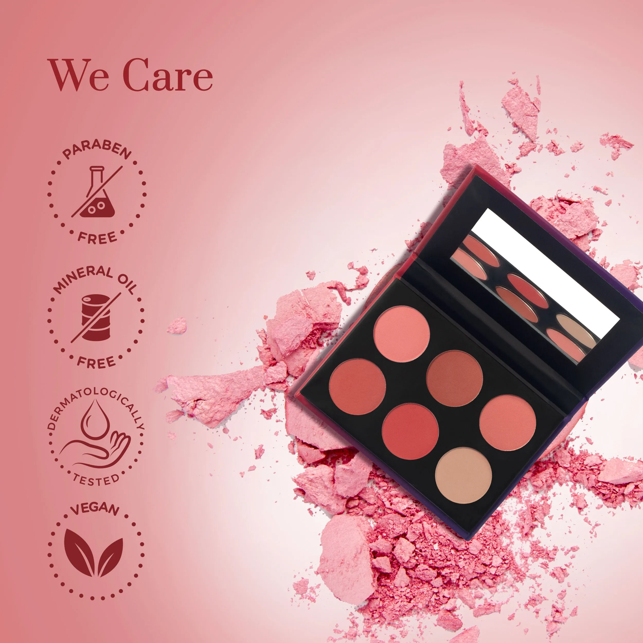 Purplle Blushing in Multi-Hues - Matte Blush Palette (10.5 gm)