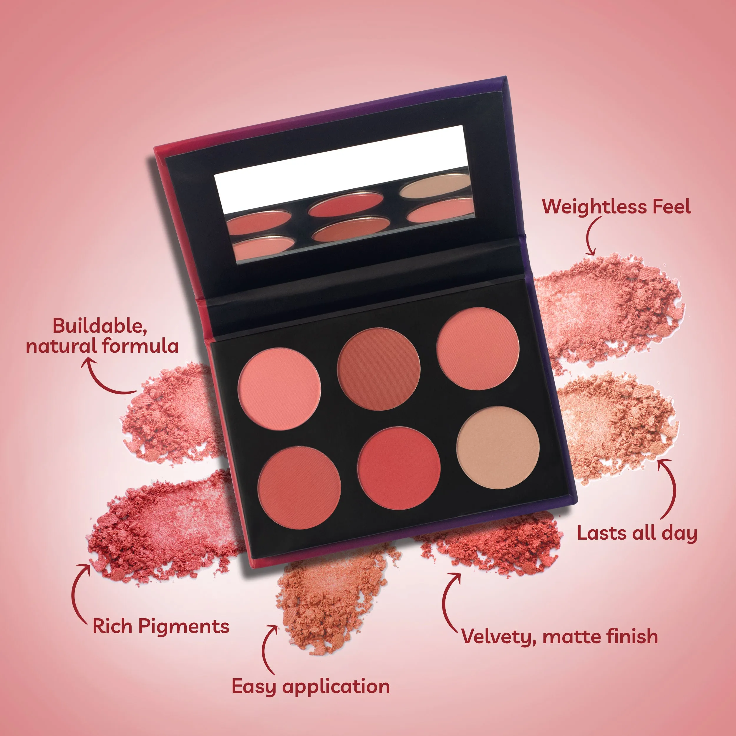 Purplle Blushing in Multi-Hues - Matte Blush Palette (10.5 gm)