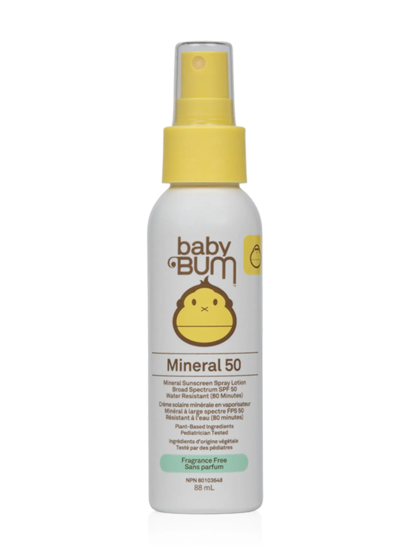 SPF 50 Mineral  Sunscreen Spray-Fragrance Free (Infants)
