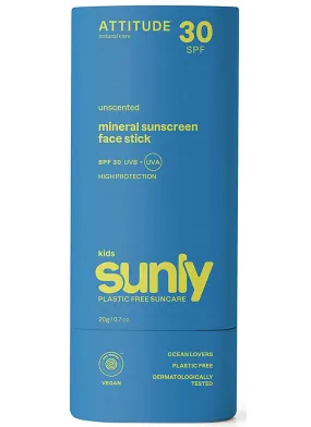 Sunly Kids Sunscreen Face Stick SPF30 Unscented