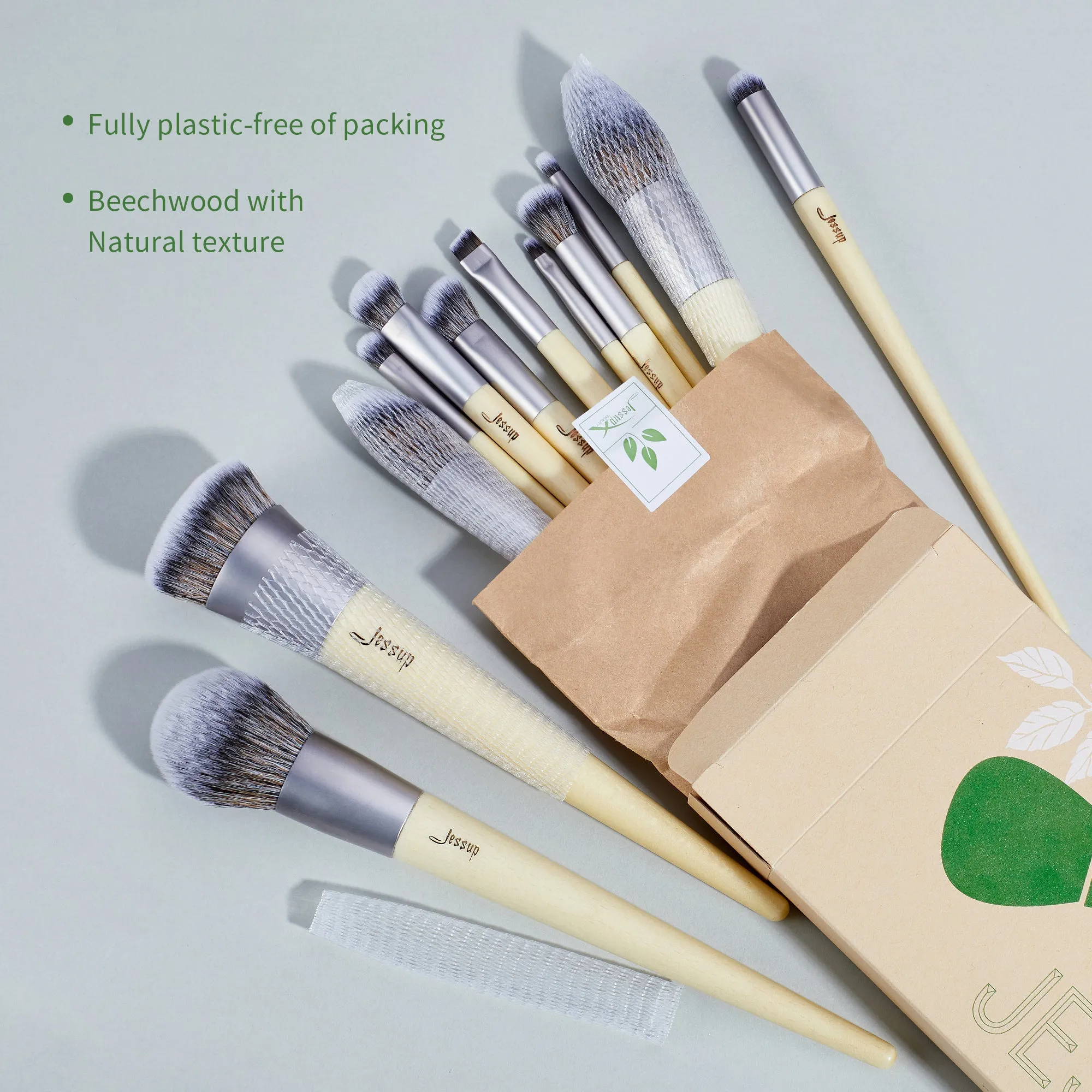 Sustainable and Eco-friendly Brush Set Low Waste 12Pcs T327