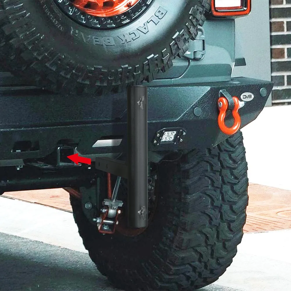 TheLAShop 2" Receiver Hitch Flag Pole Holder for 1" to 2" Poles